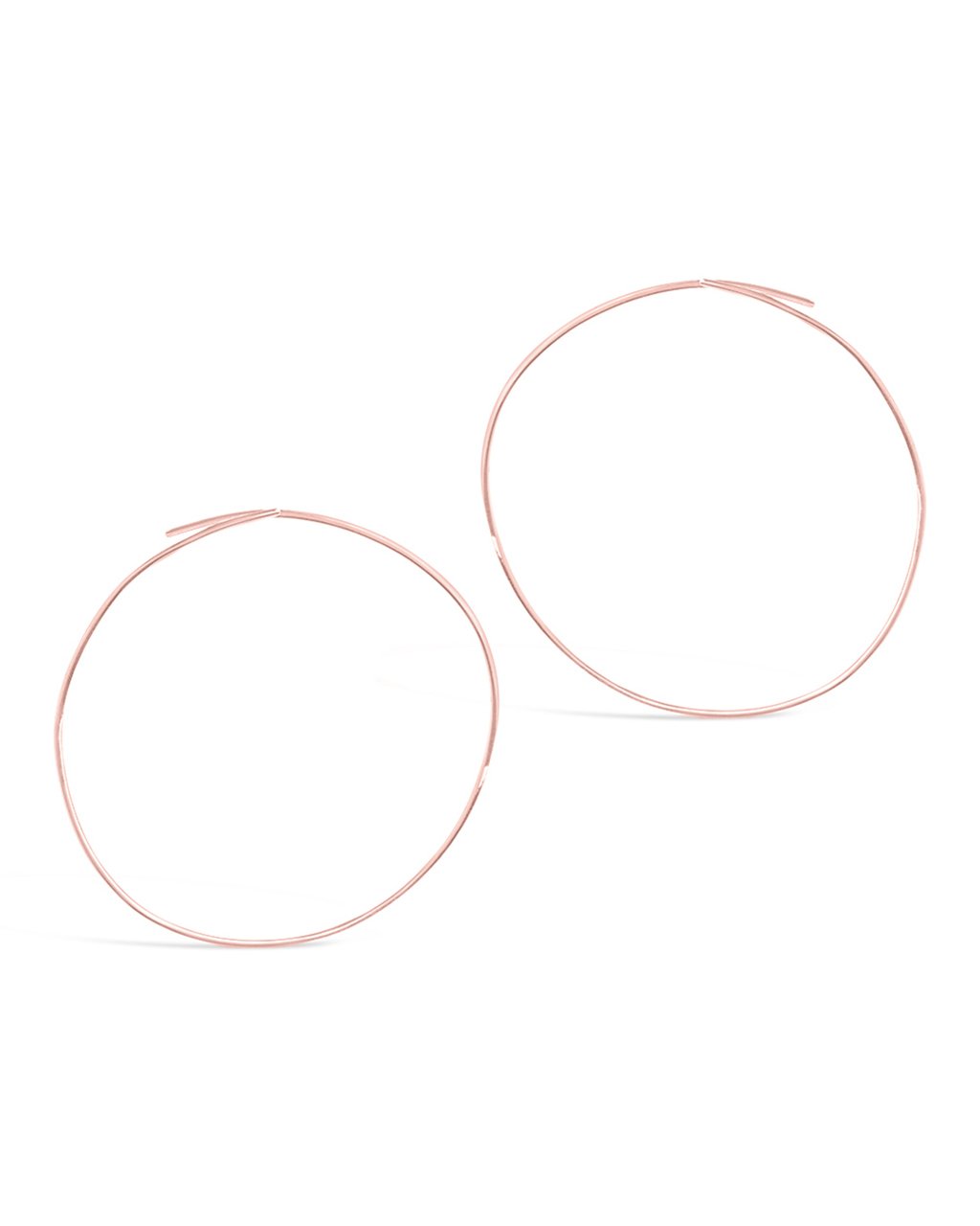 Sterling Silver Threader Hoop Earrings - Sterling Forever