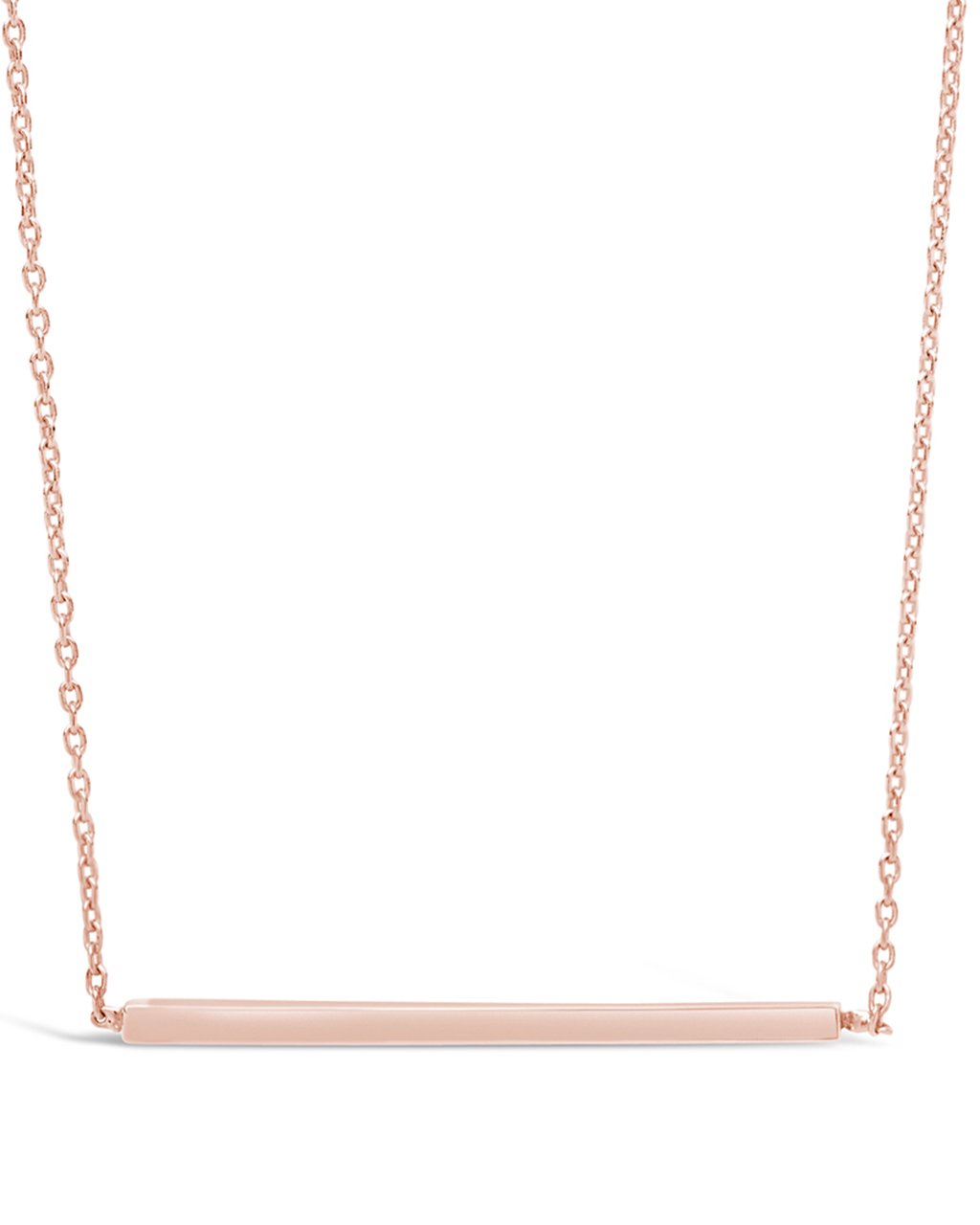 Sterling Silver Thin Bar Necklace - Sterling Forever