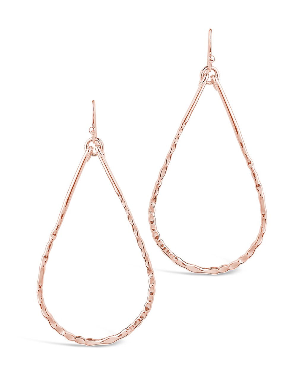 Hammered Teardrop Dangle Earring - Sterling Forever