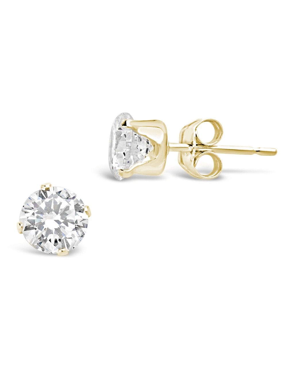 Sterling Silver CZ Stud Earrings - Sterling Forever