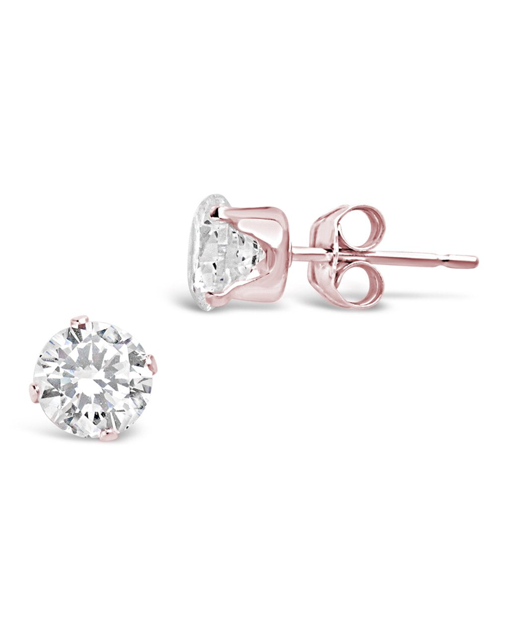 Sterling Silver CZ Stud Earrings - Sterling Forever