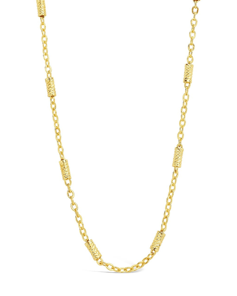 Delicate Textured Station Face Mask Chain Face Mask Chain Sterling Forever