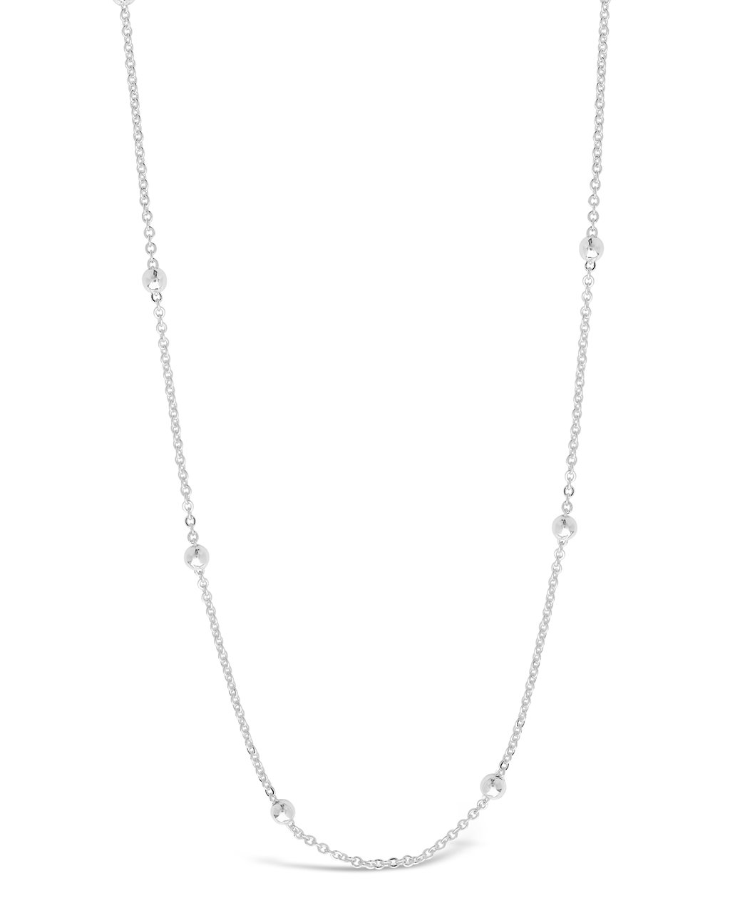 Delicate Beaded Station Face Mask Chain Face Mask Chain Sterling Forever Silver