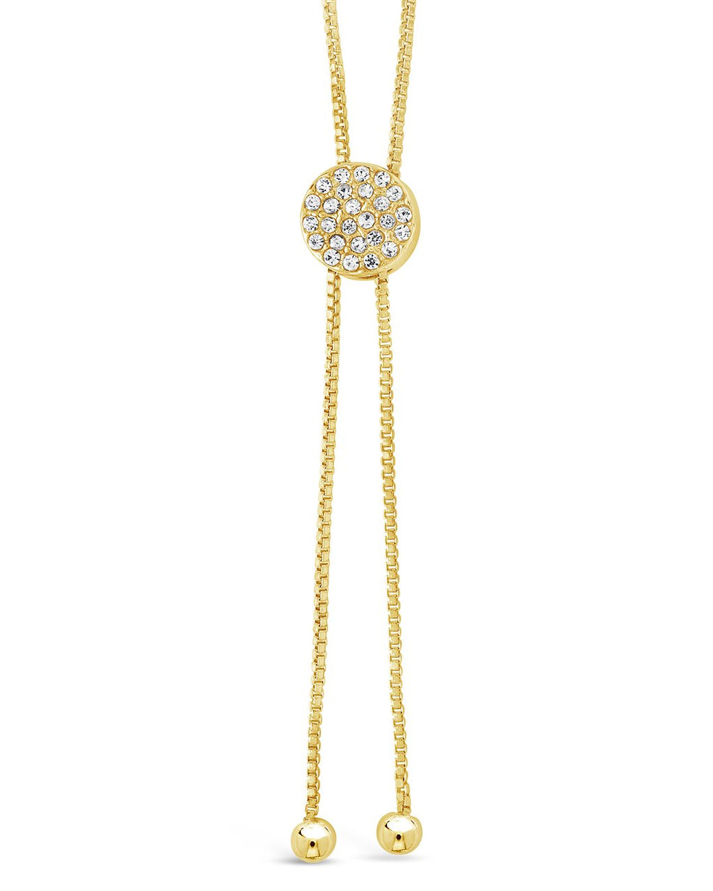 CZ Slider Bolo Necklace - Sterling Forever