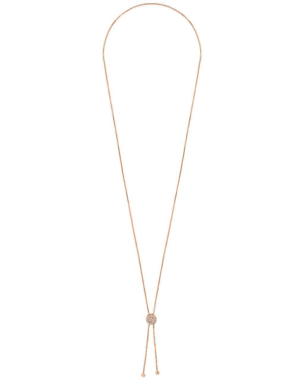 CZ Slider Bolo Necklace - Sterling Forever
