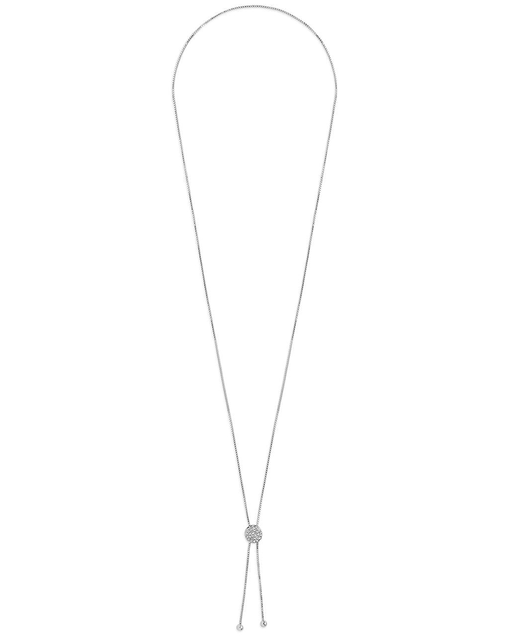 CZ Slider Bolo Necklace - Sterling Forever