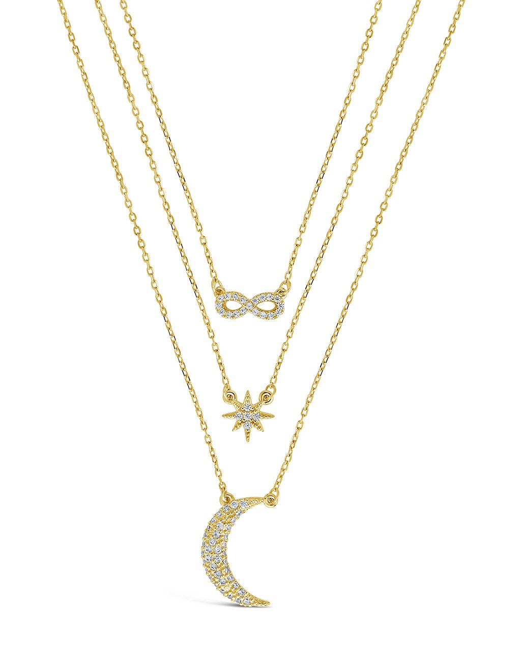 CZ Celestial Infinity Necklace - Sterling Forever