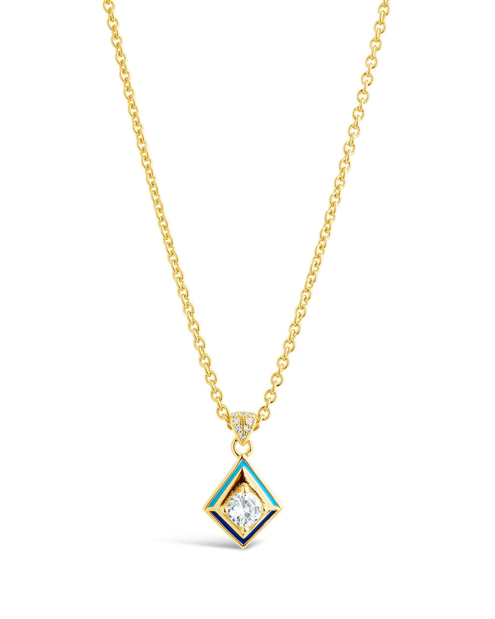 Azurine Pendant Necklace Sterling Forever Gold