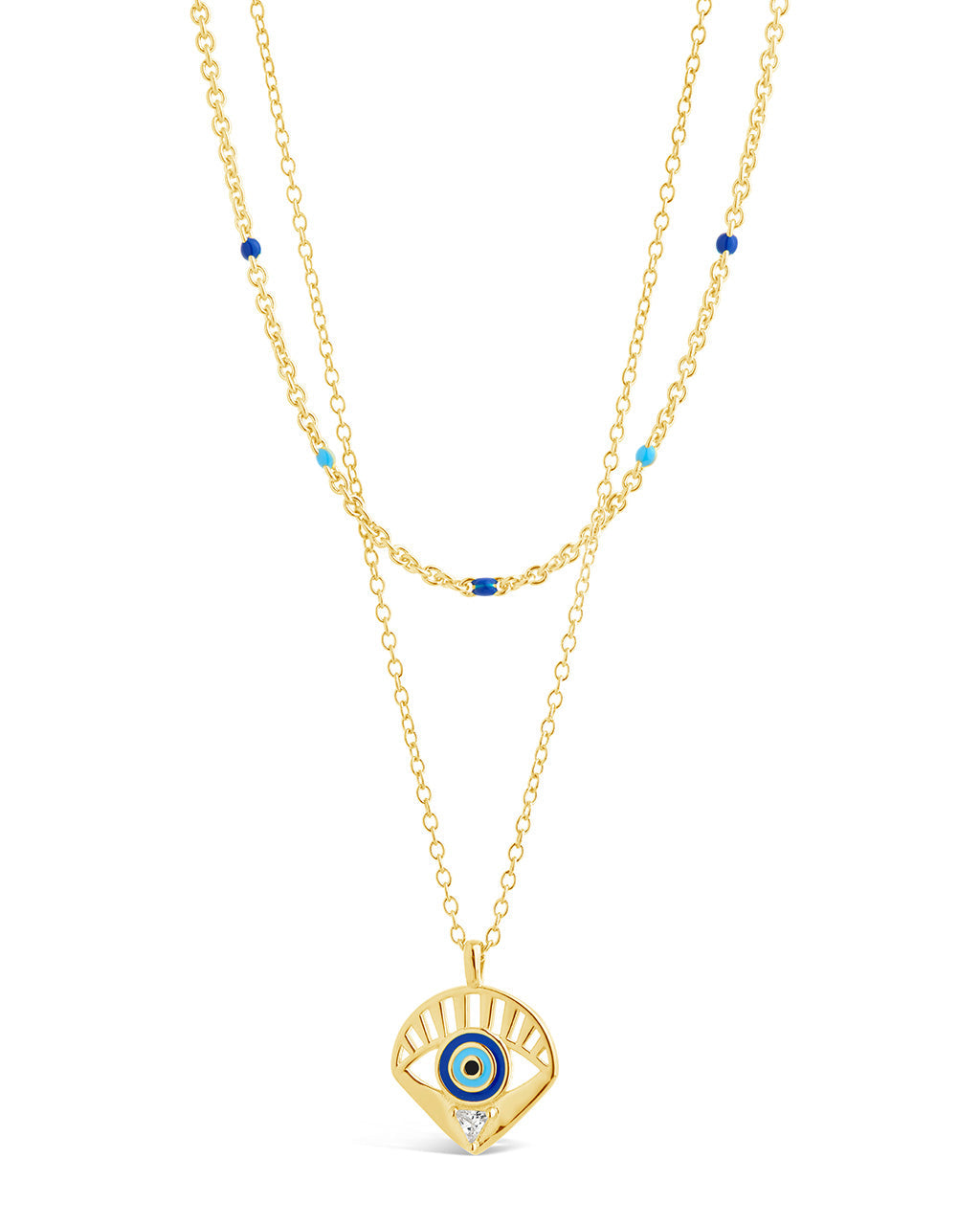 Alessandra Layered Necklace Necklace Sterling Forever Gold 