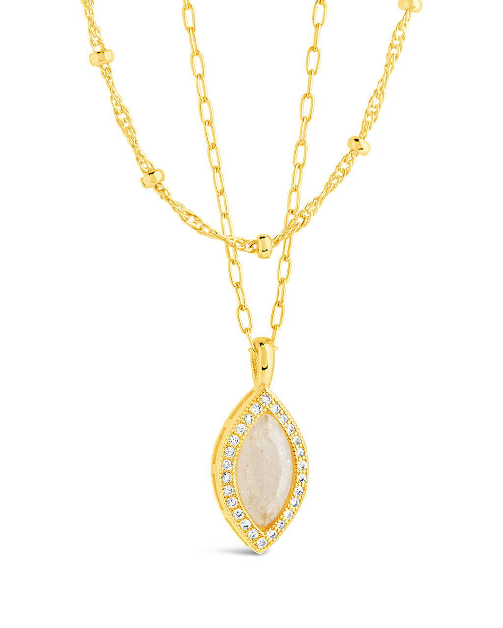 Calla Layered Necklace Necklace Sterling Forever Gold 