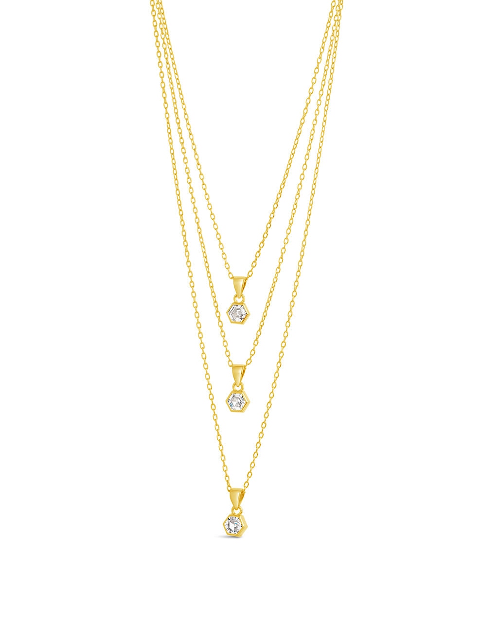 Gia Layered Necklace Necklace Sterling Forever Gold 