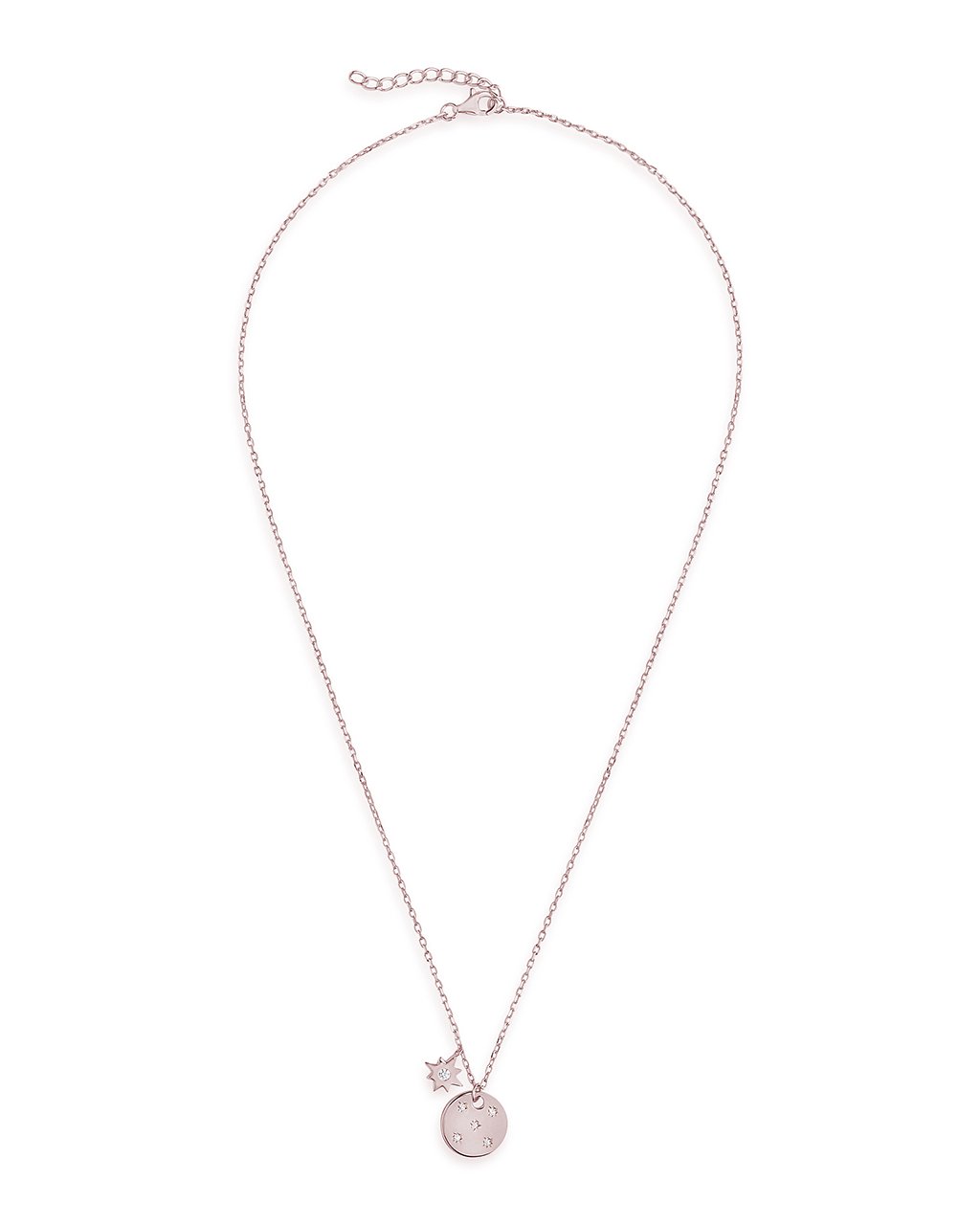 Northern Star Disk & Burst Necklace - Sterling Forever