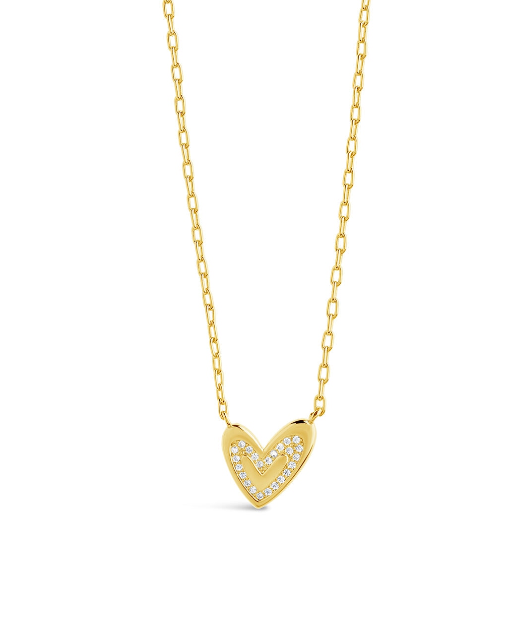Mabel CZ Heart Pendant Necklace Necklace Sterling Forever