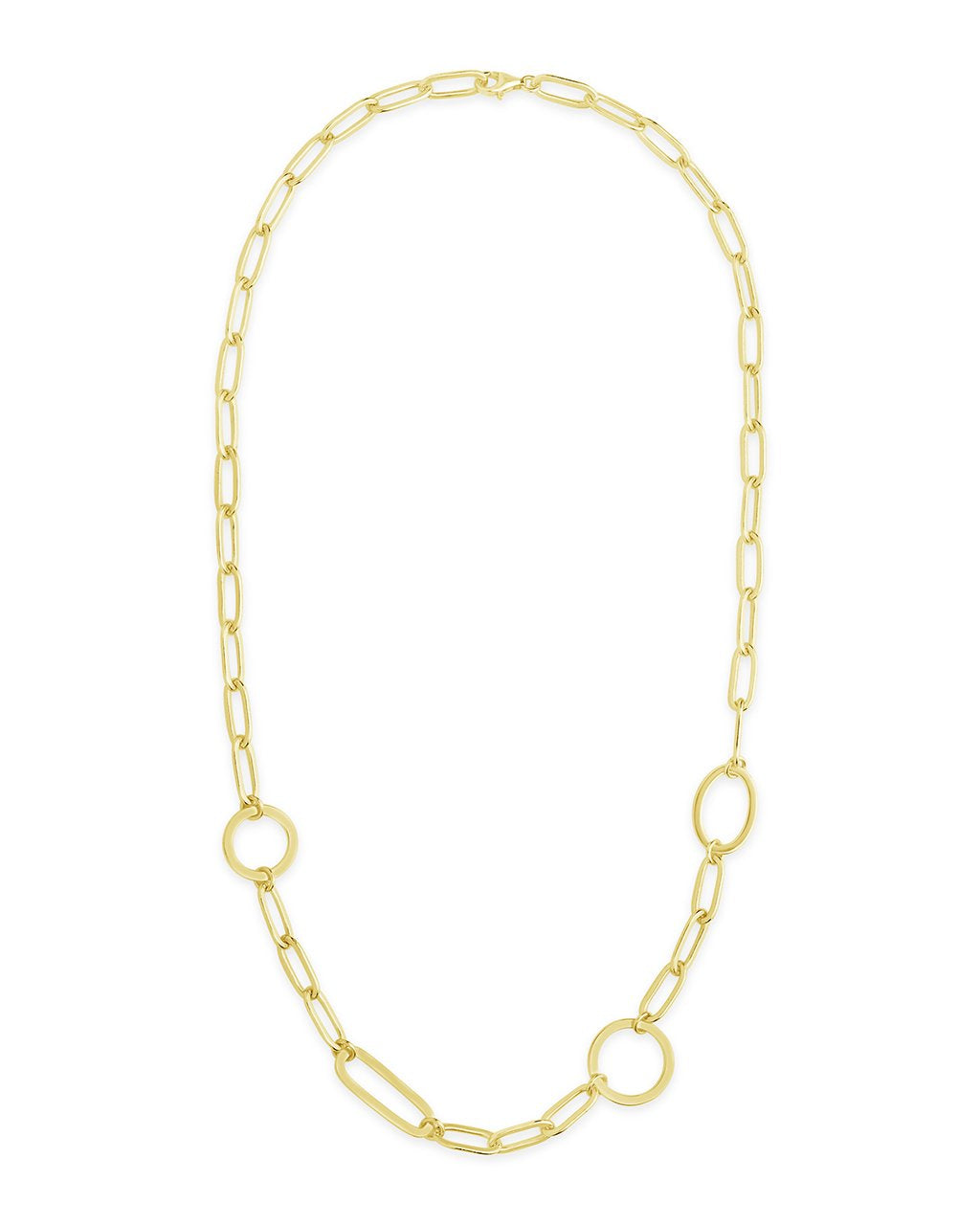 Mixed Link Necklace - Sterling Forever