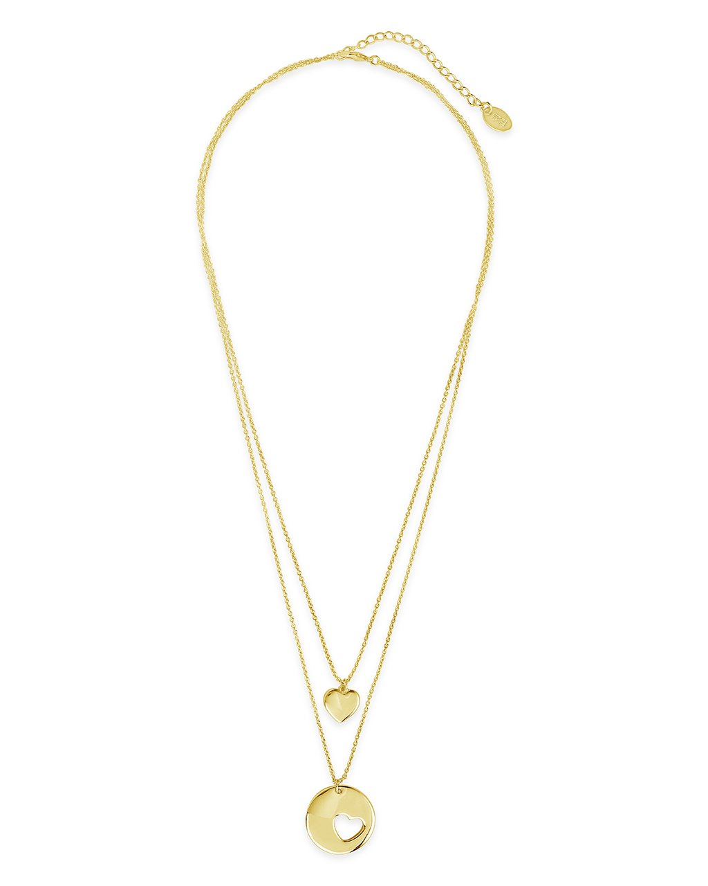 Polished Heart Layered Necklace - Sterling Forever