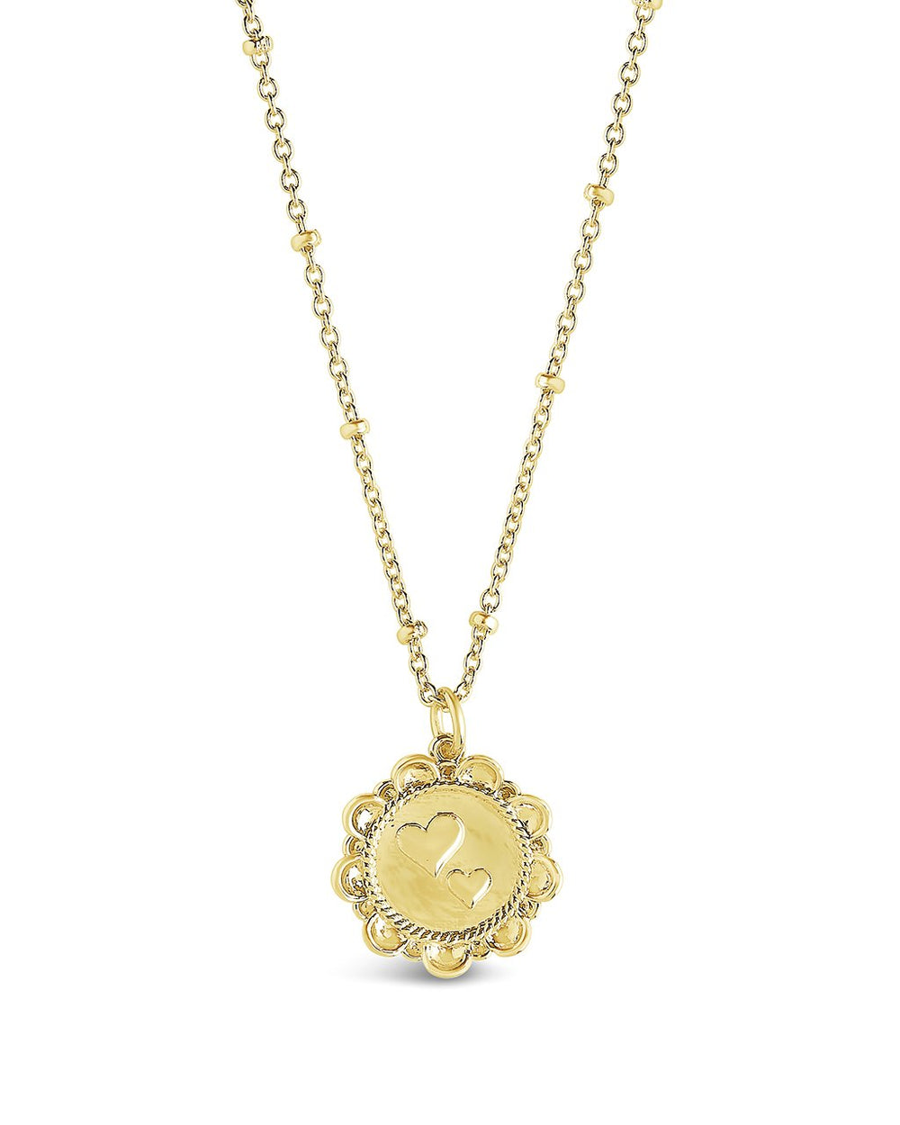 Rope Heart Medallion Pendant - Sterling Forever