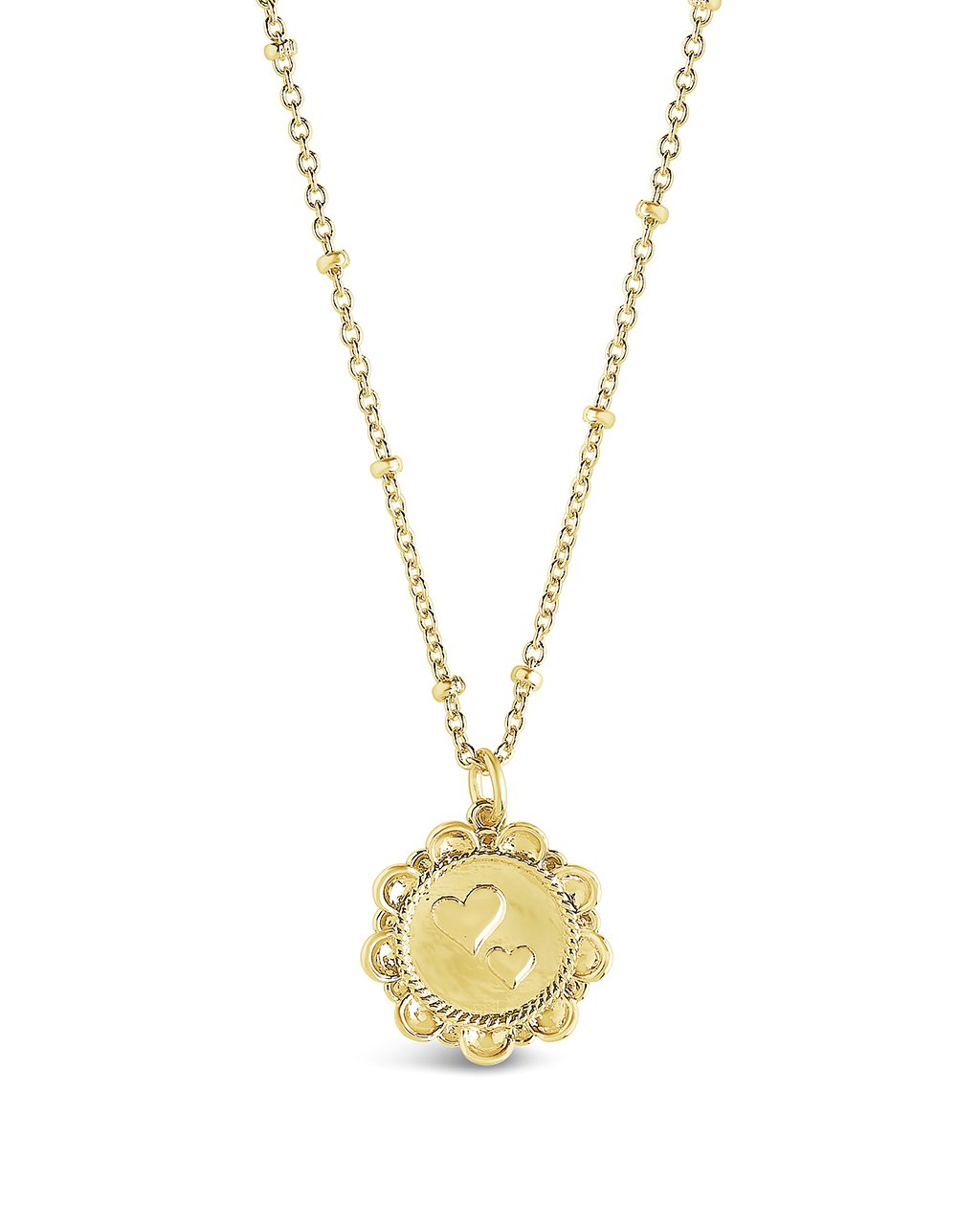 Rope Heart Medallion Pendant - Sterling Forever