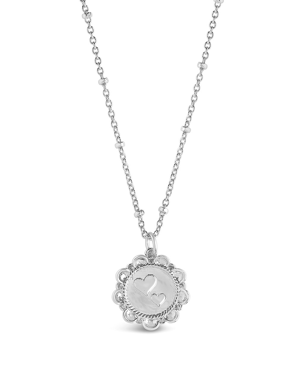 Rope Heart Medallion Pendant - Sterling Forever