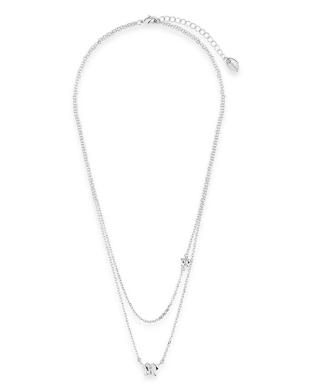 Butterfly Layered Necklace - Sterling Forever