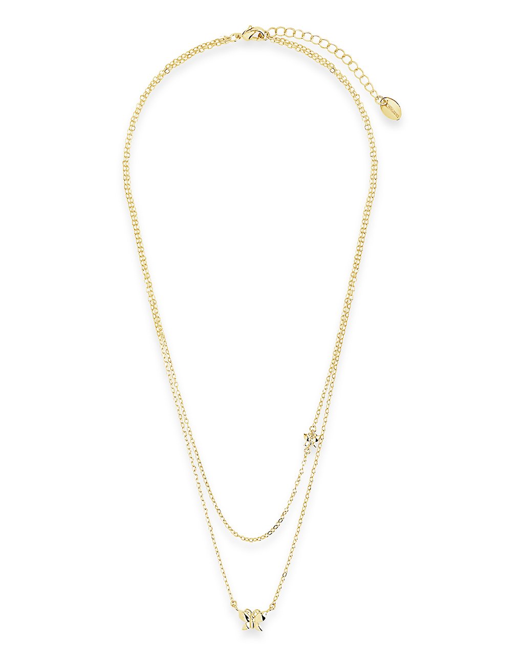 Butterfly Layered Necklace - Sterling Forever