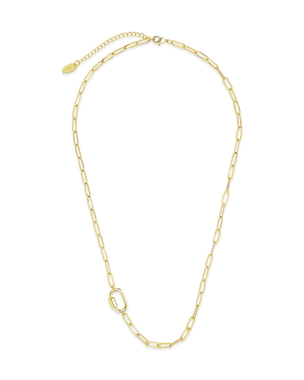 Polished Carabiner Station Necklace Necklace Sterling Forever