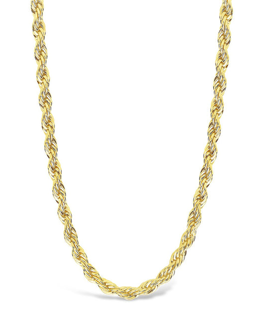 Rope Twist Chain Necklace Sterling Forever Gold