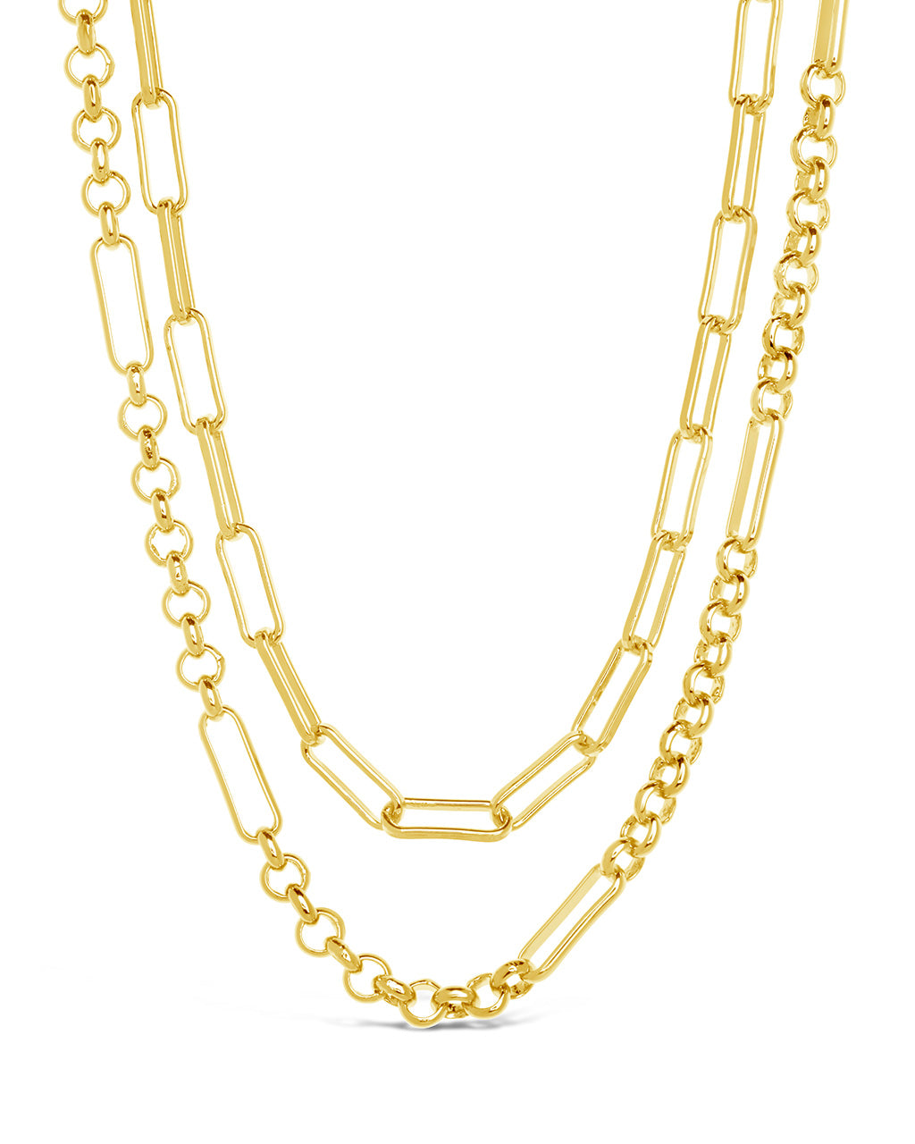 Shirin Layered Chain Necklace Necklace Sterling Forever Gold 