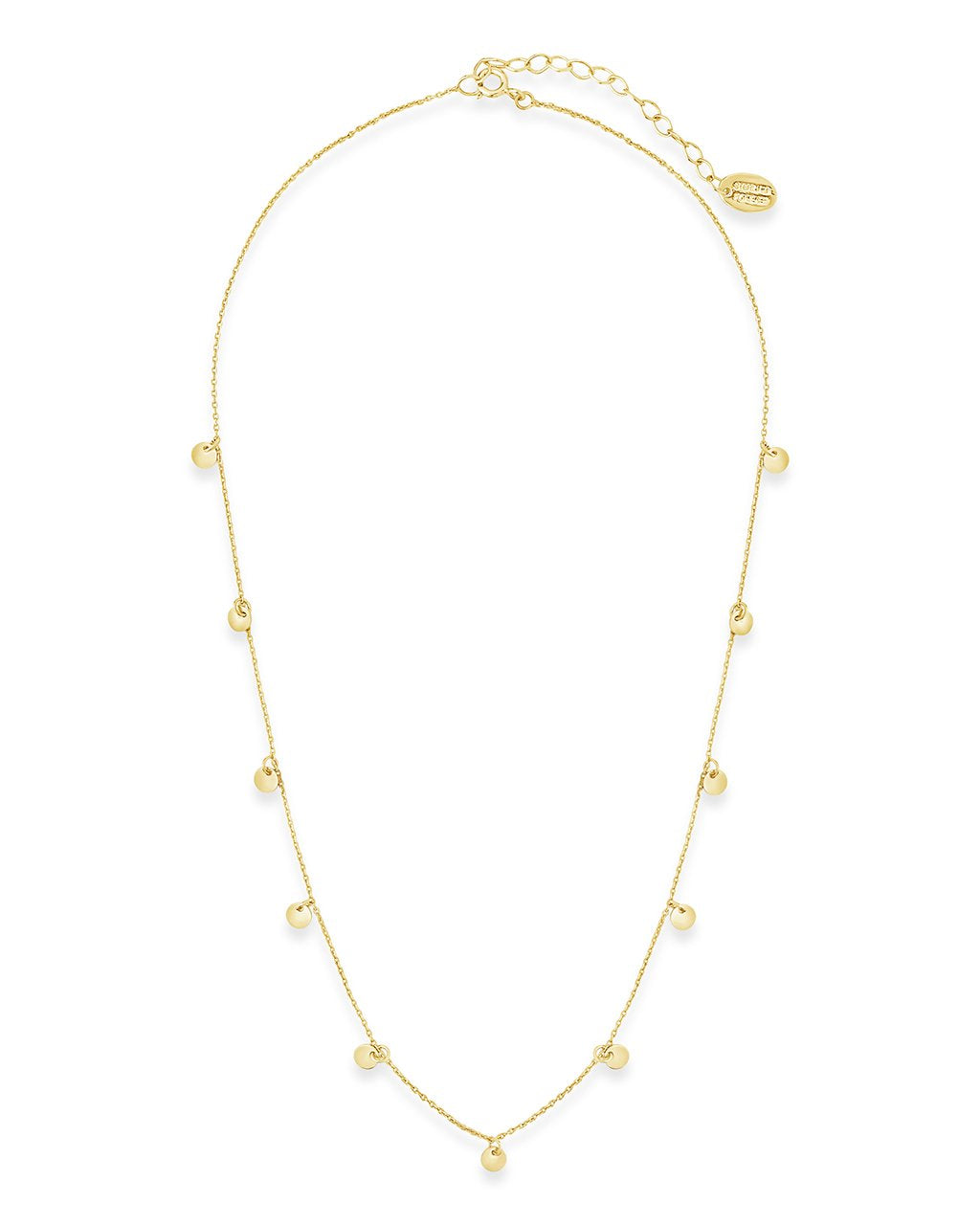 Multi Charm Disk Necklace - Sterling Forever