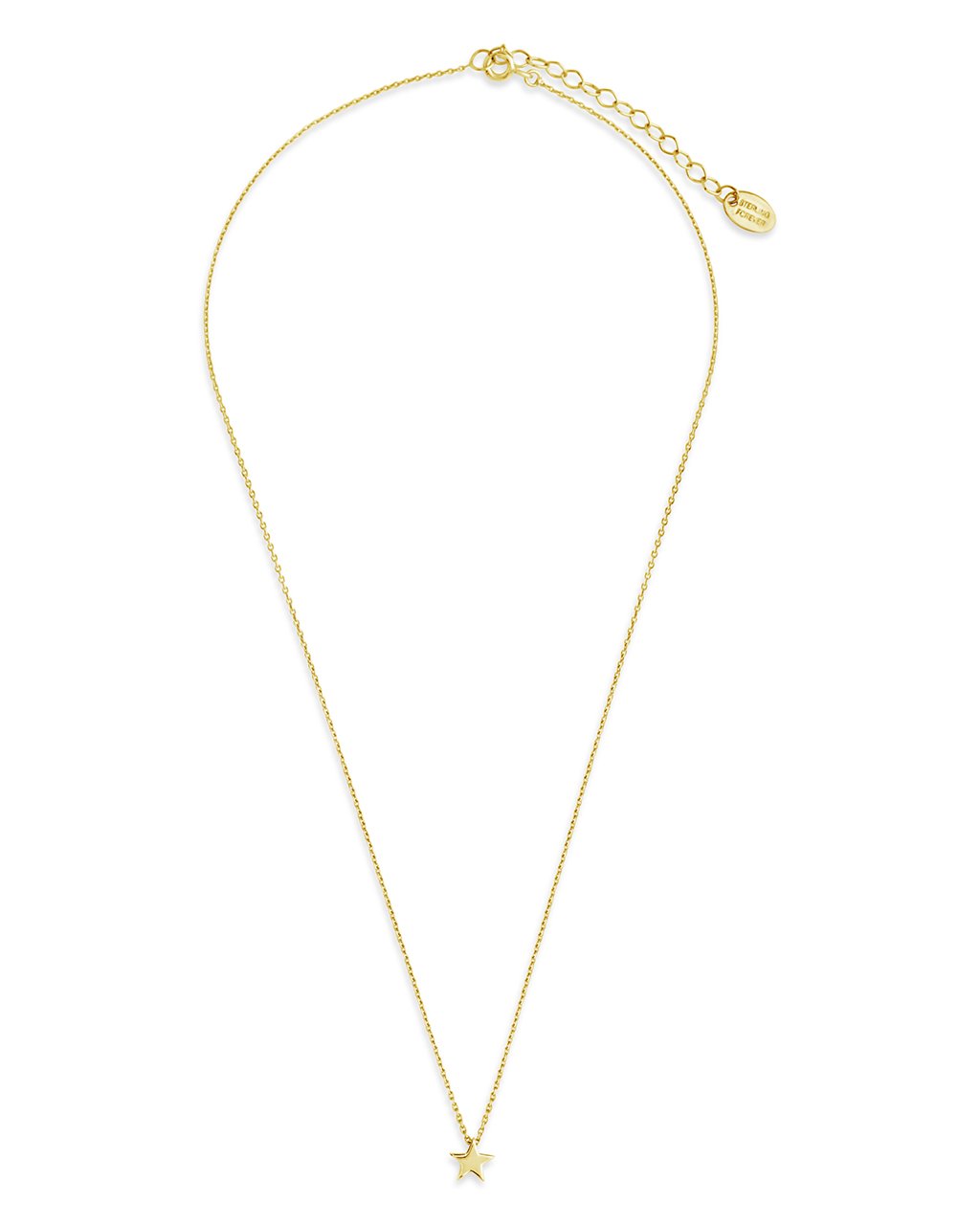 Sterling Silver Delicate Star Pendant Necklace - Sterling Forever