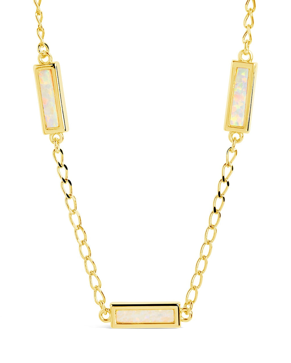 Pavati Necklace Necklace Sterling Forever Gold Opal 
