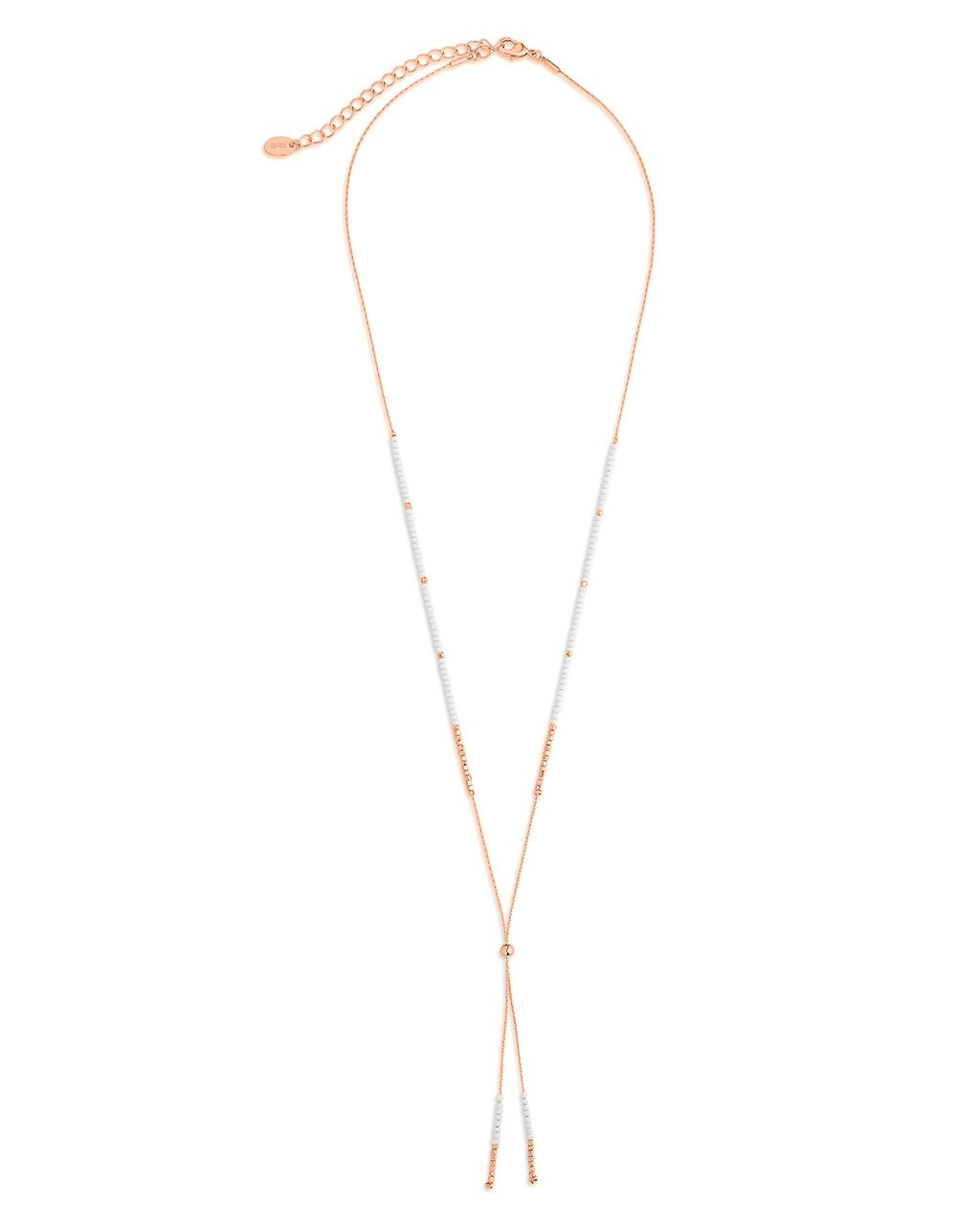 Beaded Sliding Bolo Necklace - Sterling Forever