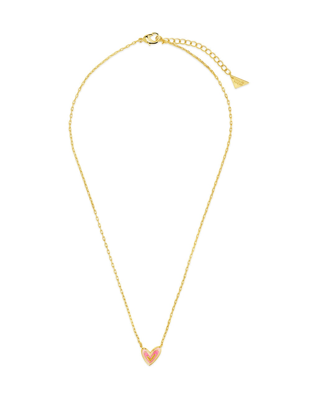 Amanda Enamel Heart Pendant Necklace Necklace Sterling Forever