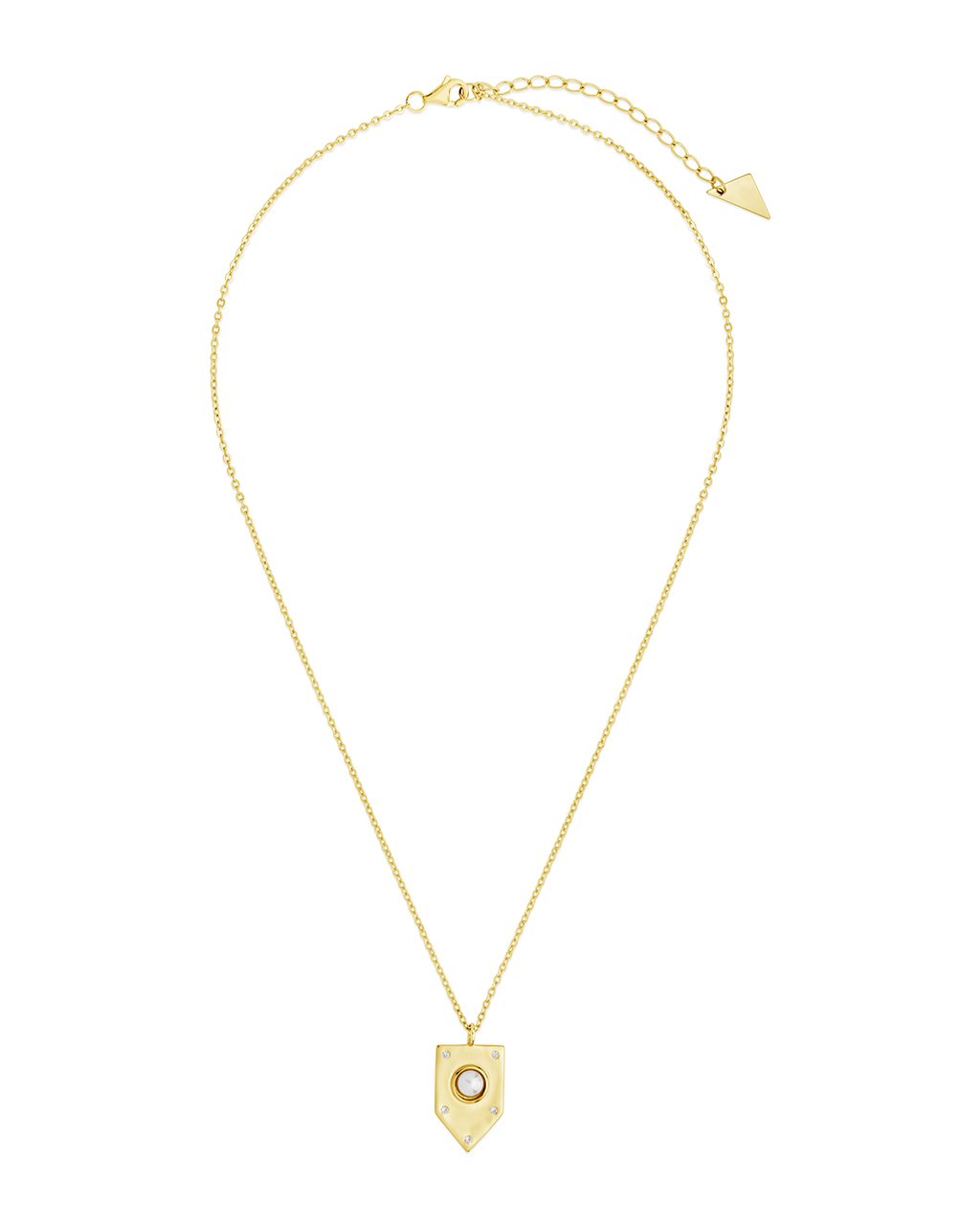 Marcella Shield Pendant Necklace Sterling Forever