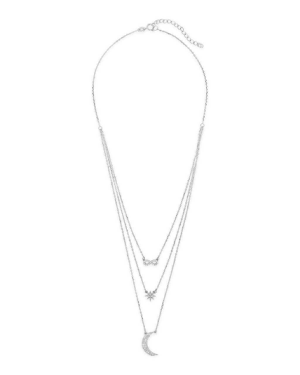 CZ Celestial Infinity Necklace - Sterling Forever