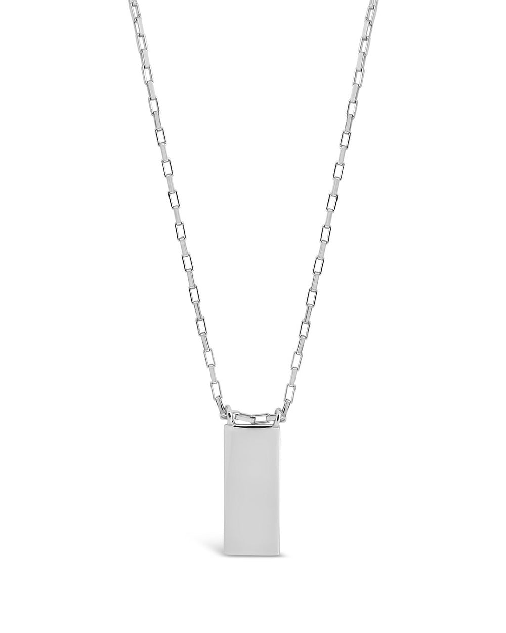 Sterling Silver Mini Tag Necklace Necklace Sterling Forever Silver