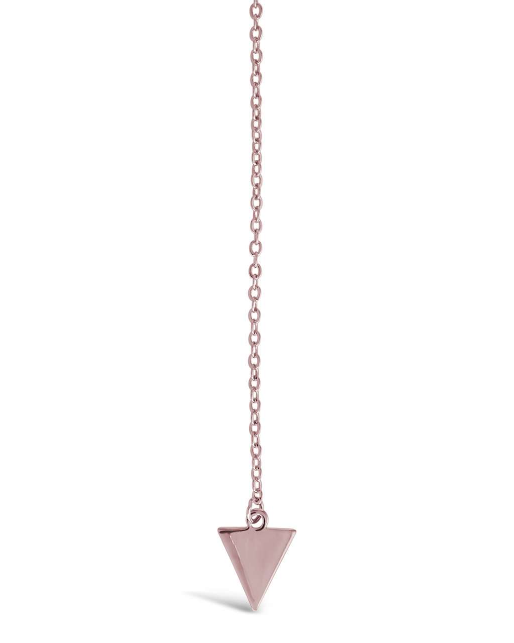 Triple Layer Triangle Drop Chain Necklace - Sterling Forever