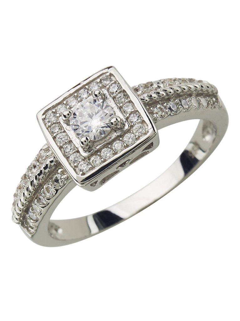 Sterling Silver Hollywood Legend Diamond CZ Ring - Sterling Forever