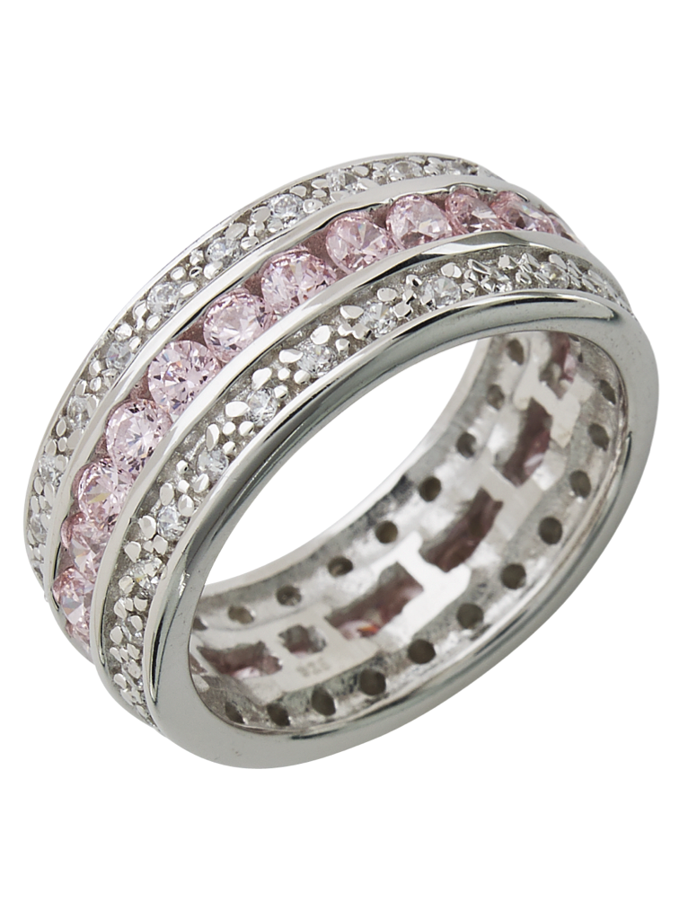 Sterling Silver Paris N' Pink Ring - Sterling Forever