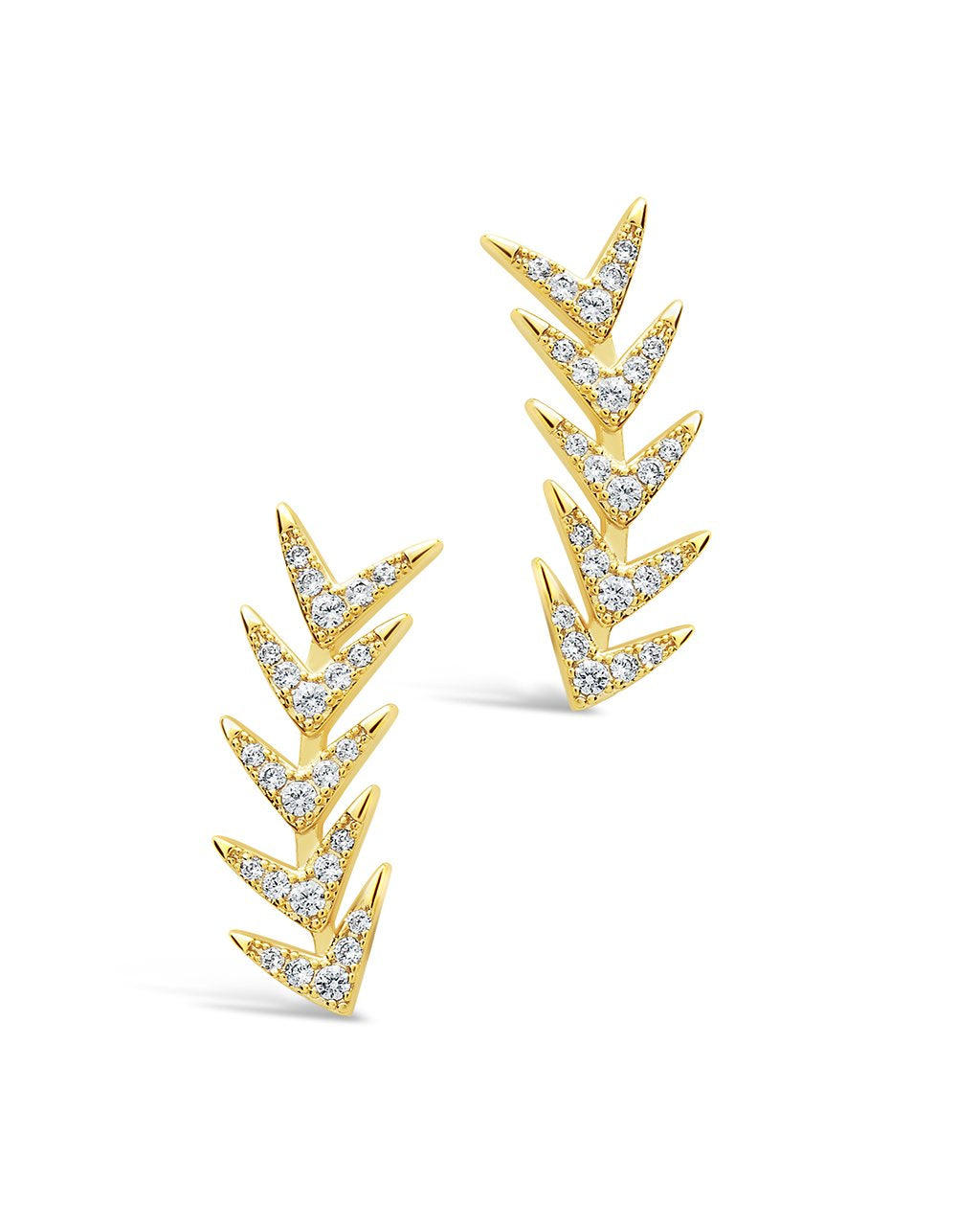 Sterling Silver CZ Arrowhead Crawler - Sterling Forever