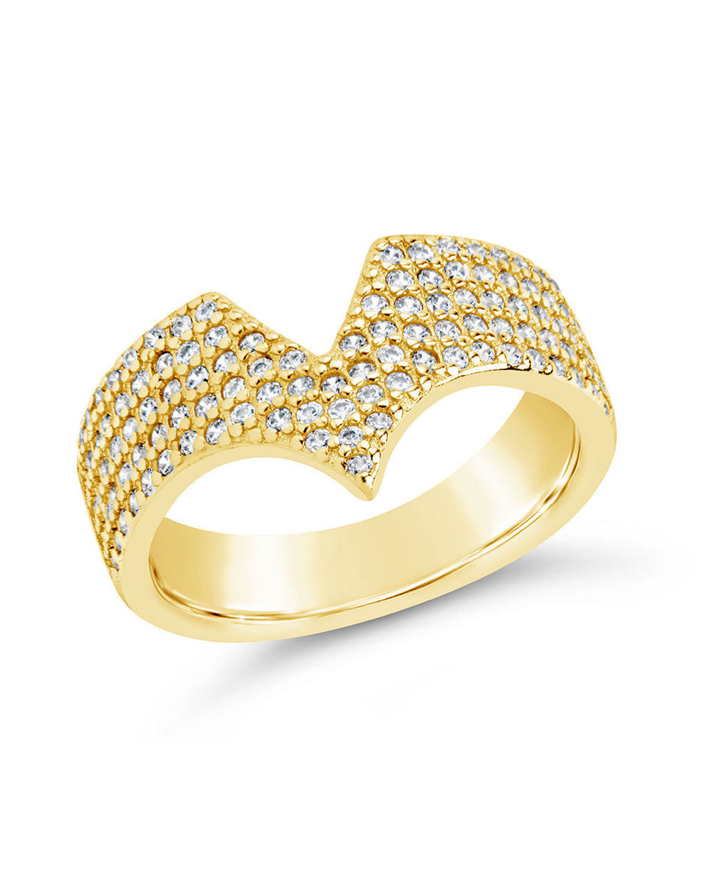 Sandra Band Ring Ring Sterling Forever Gold 6