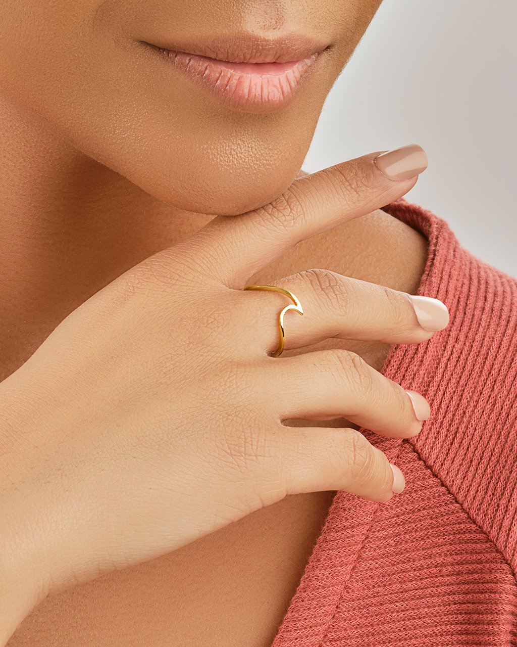 Sterling Silver Wave Ring Ring Sterling Forever