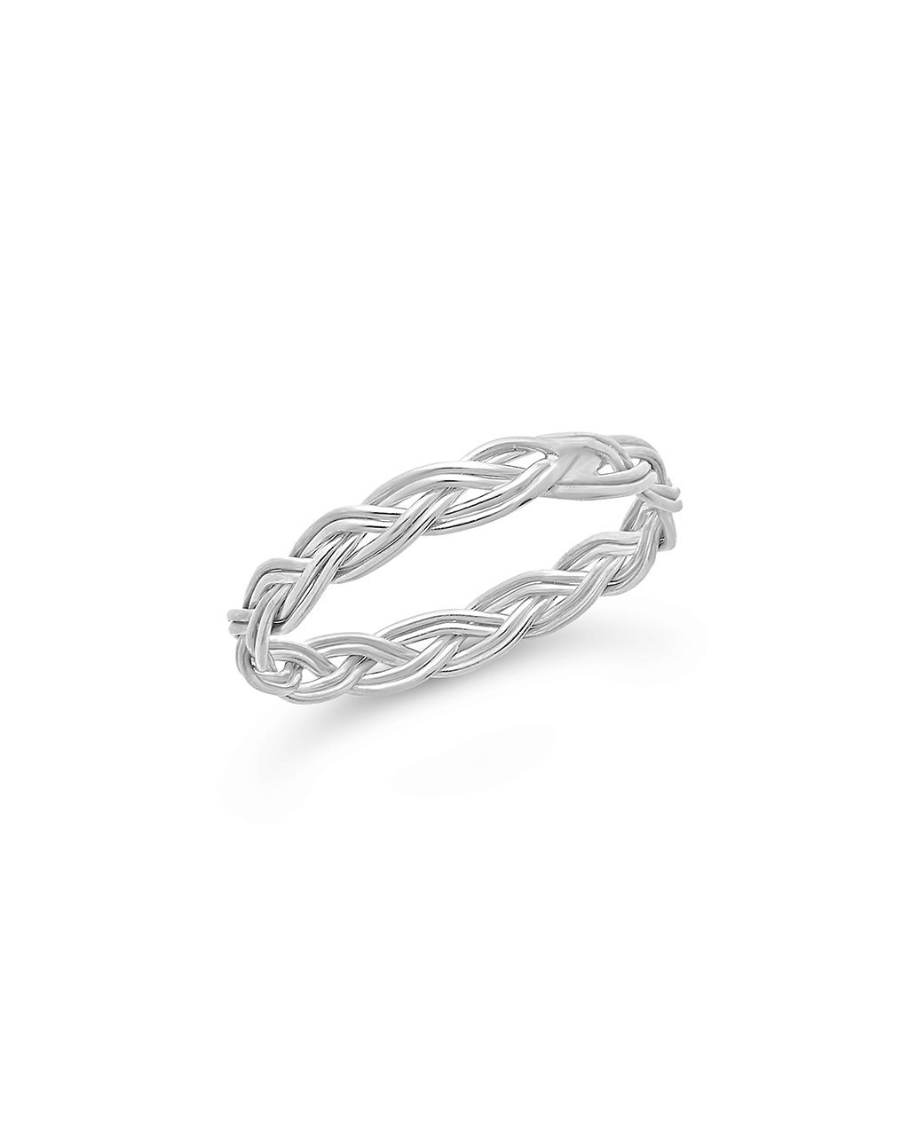 Sterling Silver Braided Twist Band Ring – Sterling Forever