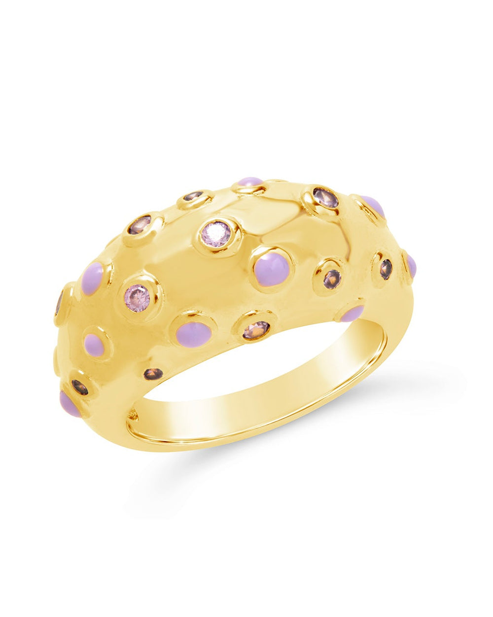 Emberly Dome Ring Ring Sterling Forever Gold 6