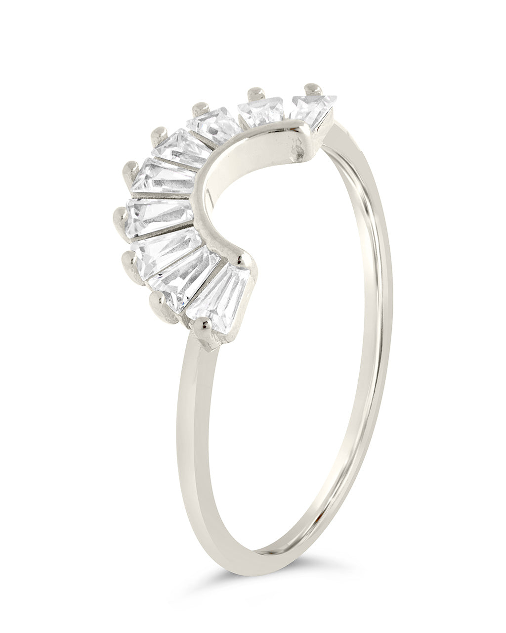 Sterling Silver CZ Dawn Stacking Ring Ring Sterling Forever