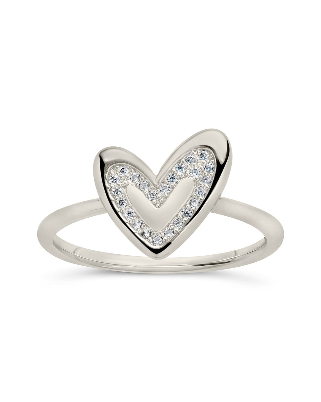 Mabel CZ Heart Ring Ring Sterling Forever