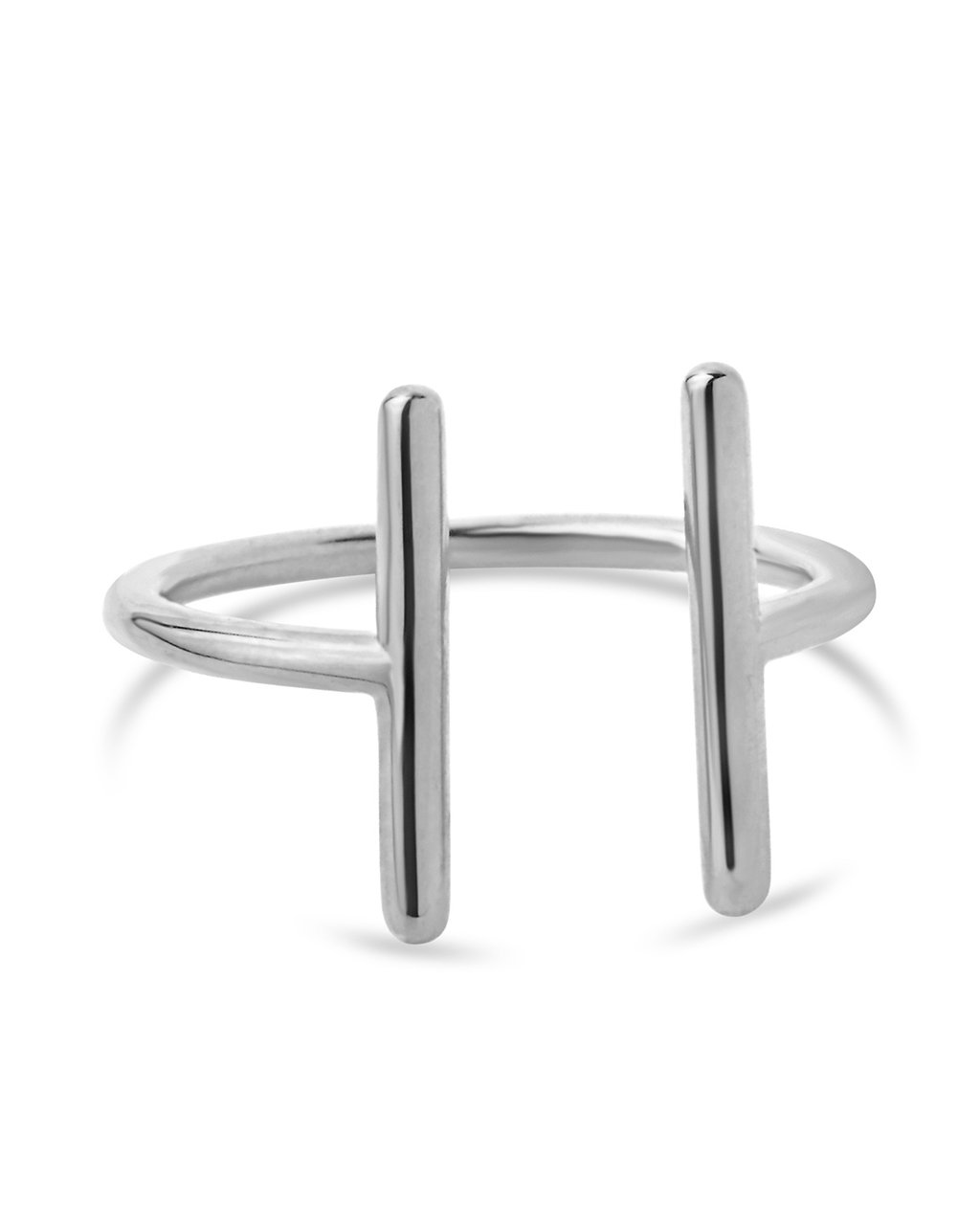 Sterling Silver Parallel Bar Ring - Sterling Forever