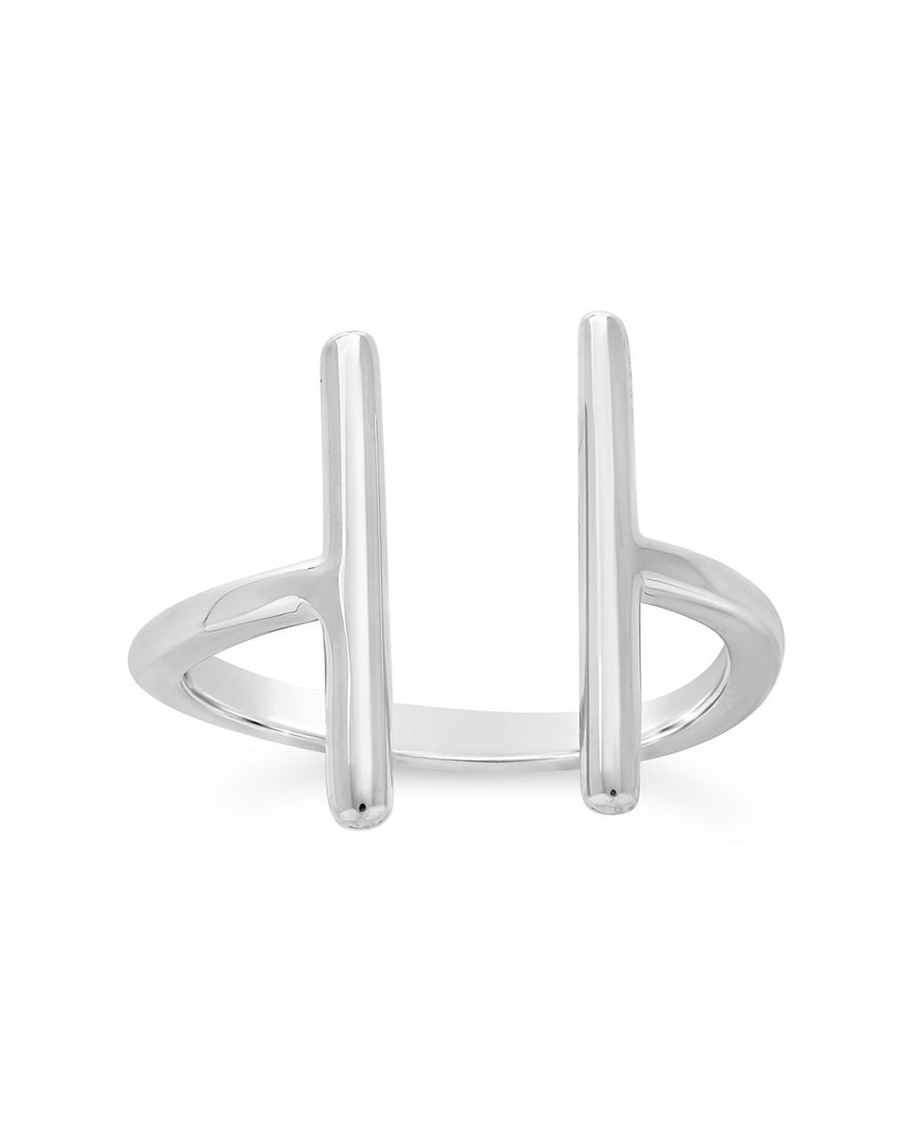 Sterling Silver Parallel Bar Ring Ring Sterling Forever