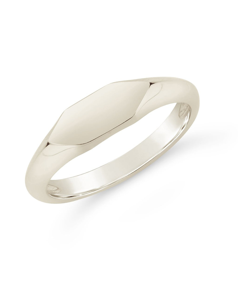 Sterling Silver Geometric Signet Ring Ring Sterling Forever