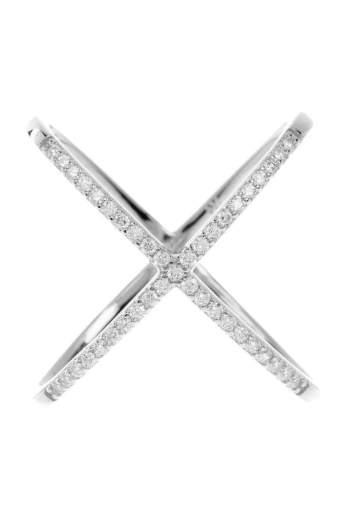 Criss Cross Ring - Sterling Forever