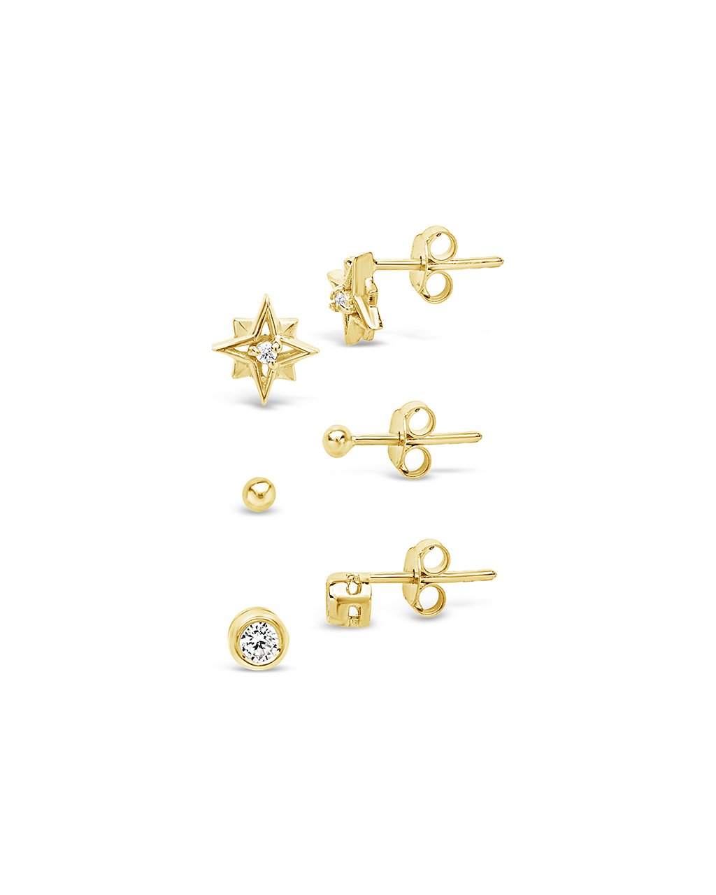 Sterling Silver Burst Earring Set - Sterling Forever